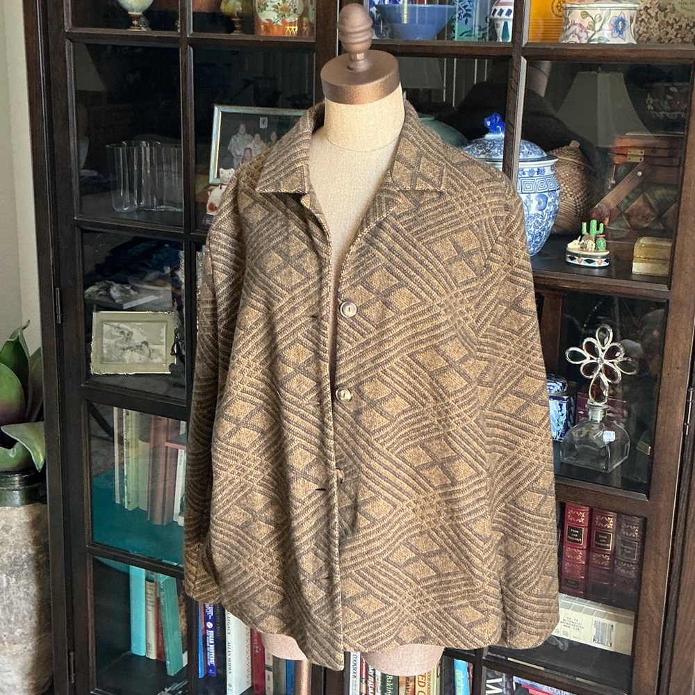 Hispanic Donna, Italian, Angora and Lambs Wool Jacket, 1x